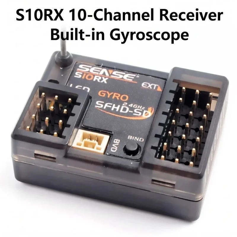 Originele SENSE S10 10-CH Radio Systeem Afstandsbediening Gyro Zender Cruise/Pitch Hoek/G Waarde/WIFI OTA Voor RC Auto Rc Tool