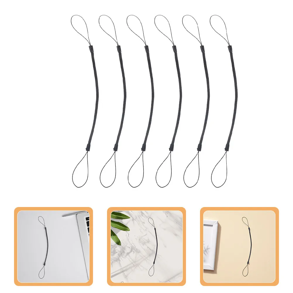 

6Pcs Retractable Stylus Lanyard Elastic Tether Rope for Touch Screen Pens Tablets Smartphones Anti-Loss Spring Coil Cord Holder