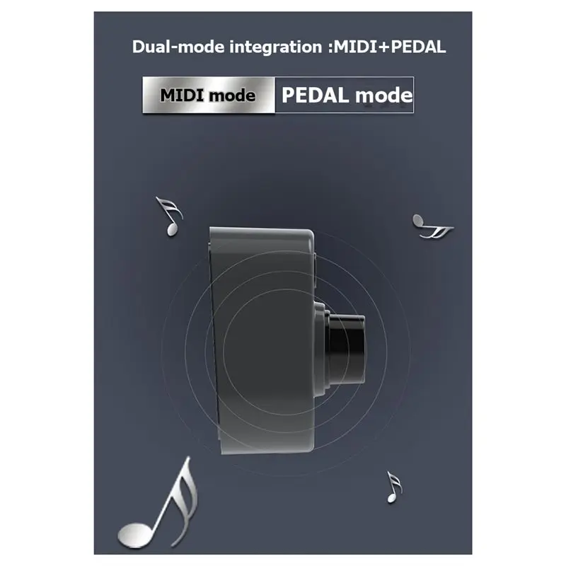 HOTB72A NEXFOOT MIDI Pedal Dual Mode Pedal Programmable 4 Knob Foot Controller For Music Stage Parameter Adjust