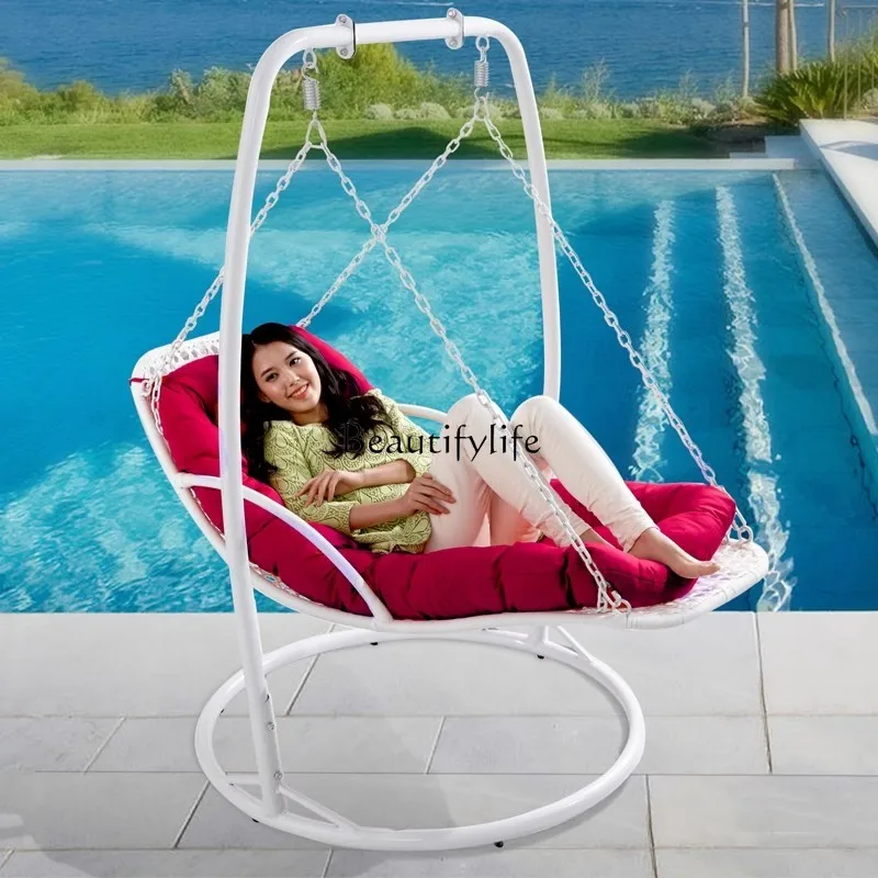 

Rocking chair double hammock hammock woven rattan chair outdoor swing