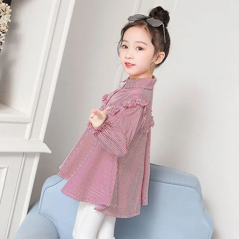 Kids Girls Shirt Tops Clothes Children Baby Girls Korean Fashion Cotton Top T-shirt Clothing Blouse Infant Shirts Chemise Q536