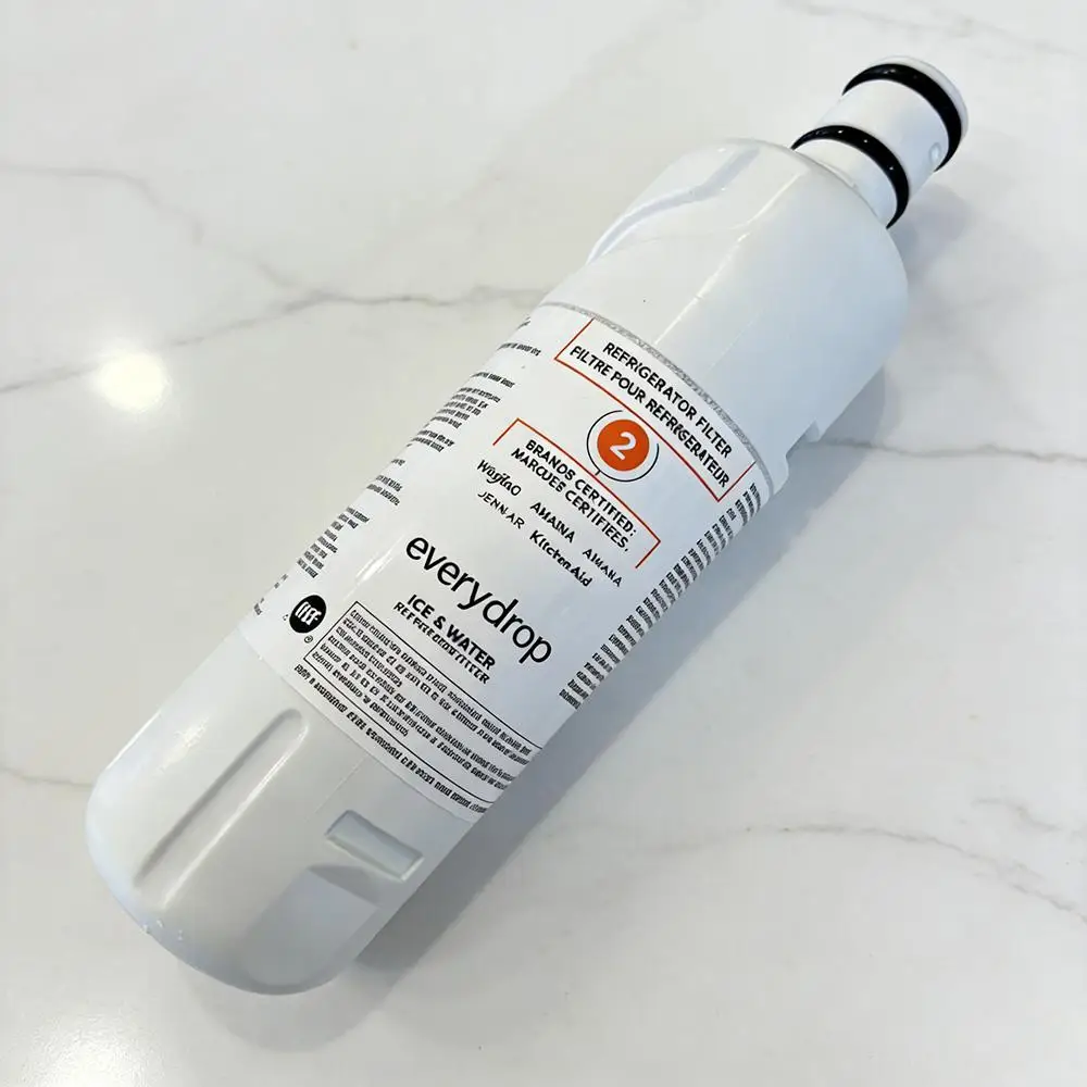 Replacement for EveryDrop by Whirlpool EDR2RXD1 Refrigerator Water Filter 2 - Easy Installation, NSF/ANSI 42 & 53 Certified, Certified for Safety, Reduces 28 Contaminants Including Lead & Pharmaceuticals, 6-Month/200-Gal Capacity, W10413645A, W10238154
