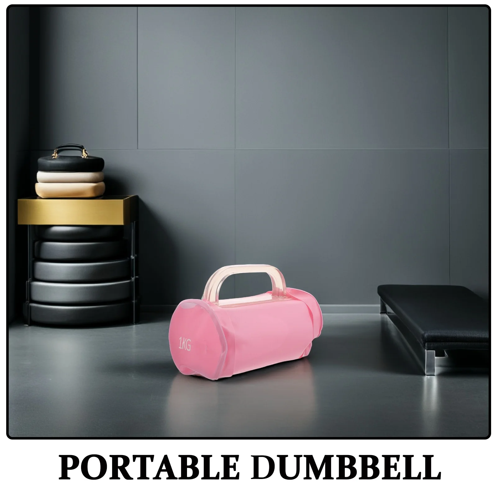 2 pçs halteres ajustáveis cheios de água vazio pvc para casa e viagens fitness treinamento de força de corpo inteiro suprimentos esportivos 2kg