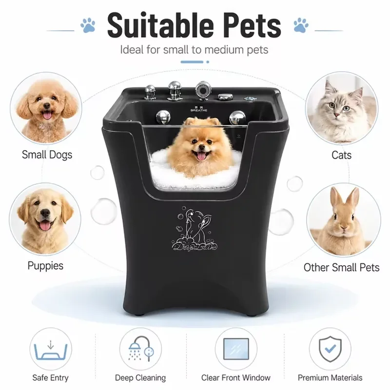 Therapeutic Dermatological Veterinary Spa Tub for Ozone Microbubble Allergy Recovery Bath