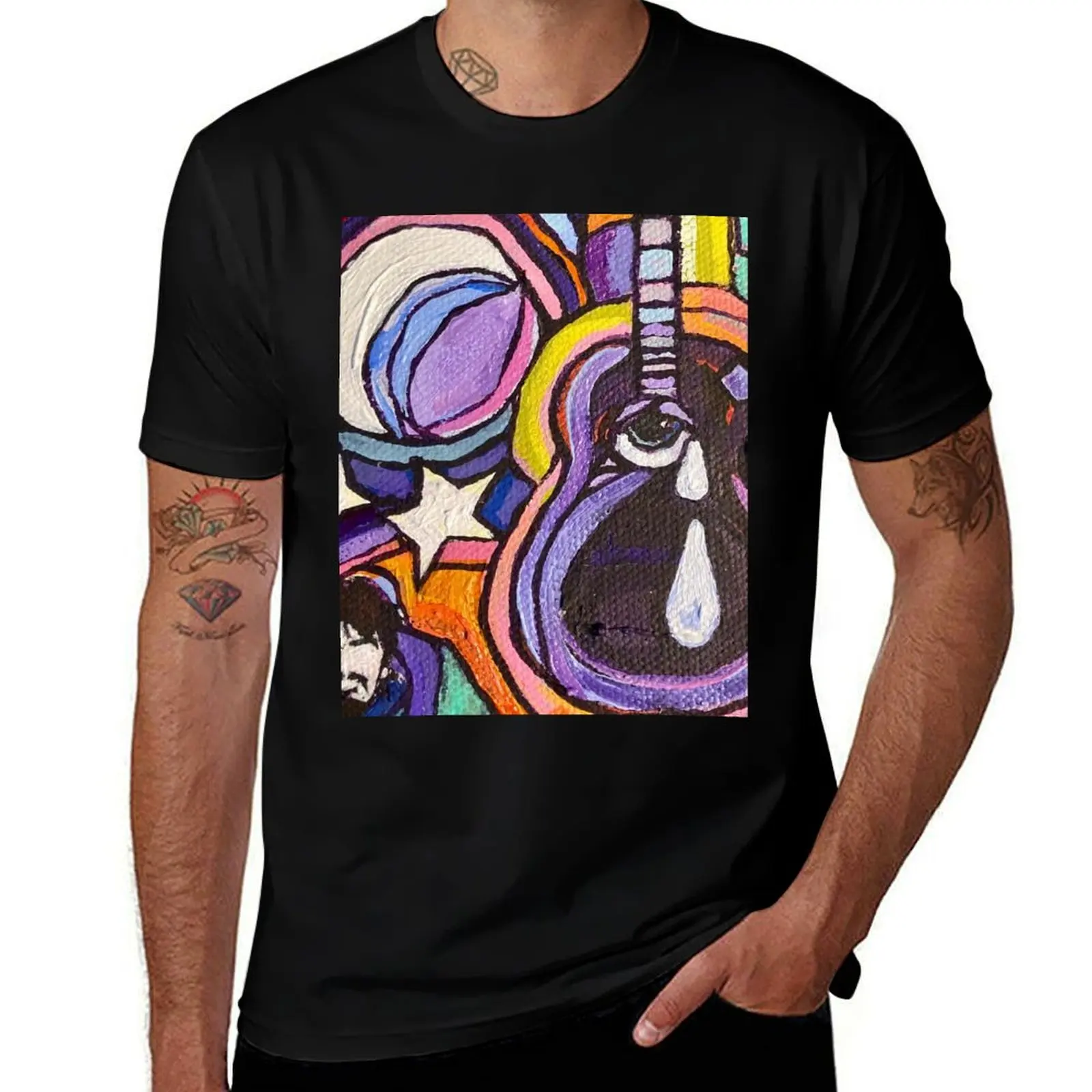 Camiseta My Guitar Gently Weeps para hombre, camisetas informales para hombre, paquete blanco