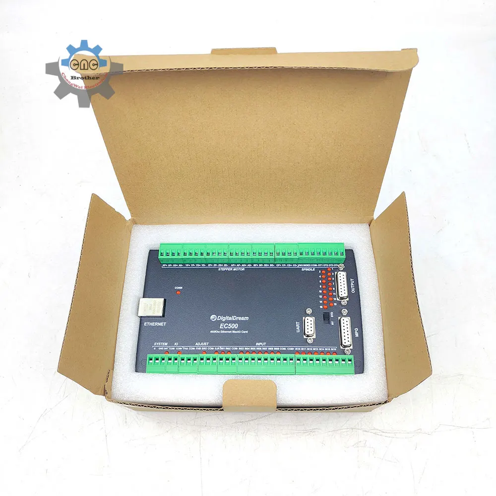 Mach3 CNC Ethernet Motion Controller EC500 460kHz 3/4/5/6 Axis upgrade Motion Control Card for milling machine