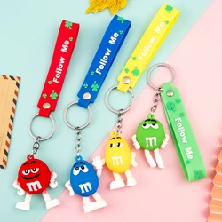 Fashion Fun Key Chains Cute M Bean Cartoon Keychain Children Surprise Birthday Gift Accessories Keyring
