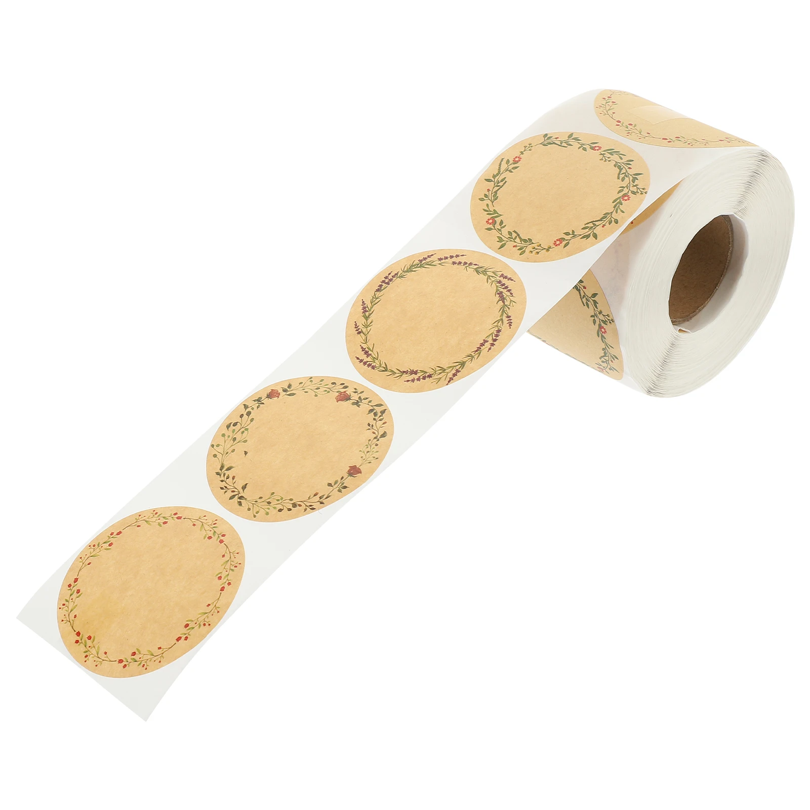 

Kraft Colored Christmas Decor Stickers Decals Sealing All-purpose Labels Baking Packaging Decoration Tags Envelope