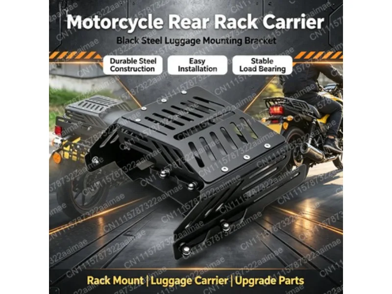Motorcycle Rear Trunk Rack Sliding Tail Shelf Storage Rack for CC110