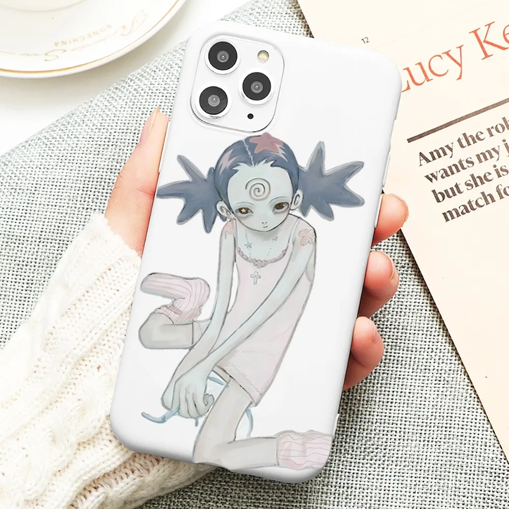 Aya Takano Phone Case For IPhone 14 11 12 13 Mini Pro Xs Max 8 7 6 6S Plus X XR Solid Candy Color Case