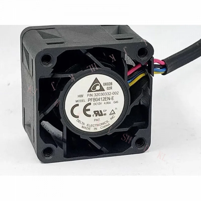 N  FOR    Delta PFB0412EN-E 4028 DC12V 4.00A 4CM 4-wire Violent Dual Balls Server Fan