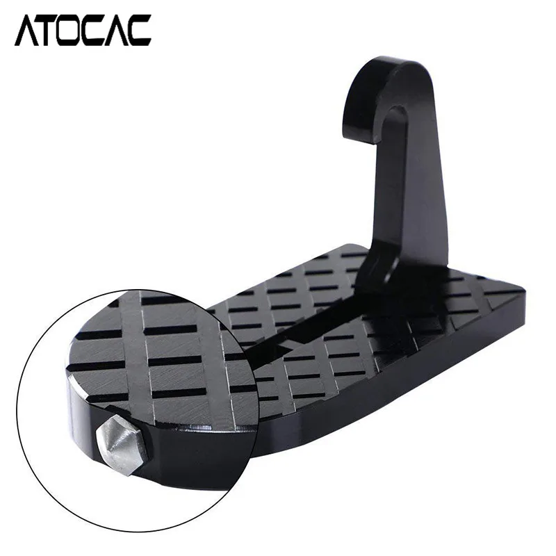 Car Door Pedal for Roof Step Up Ladder Foot Latch Hook Auxiliary Rack Aluminium Alloy Safety Hammer Automobiles Universal Parts