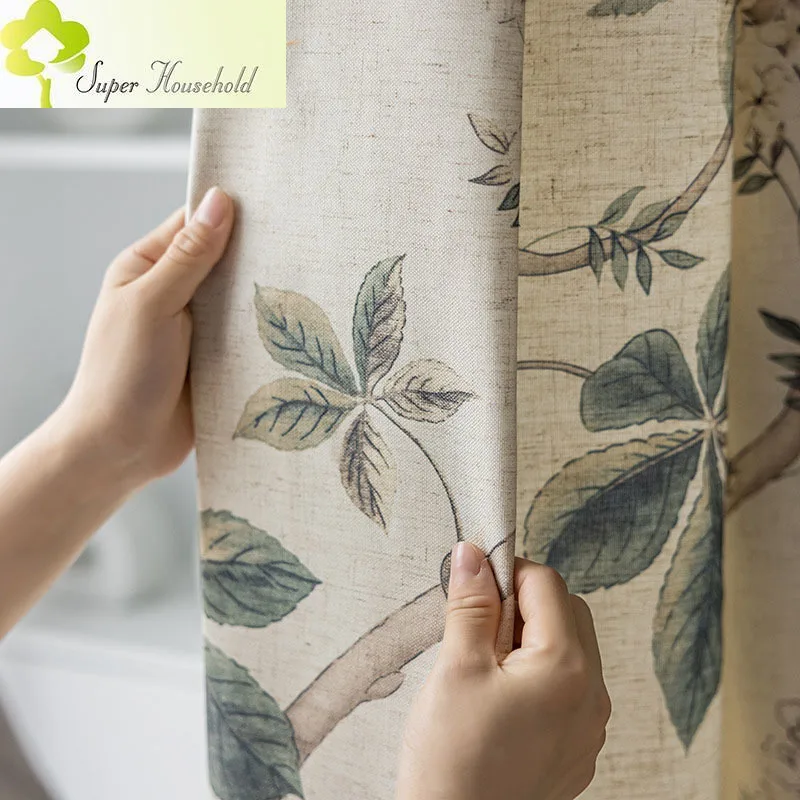Nordic Style Curtains for Living Room Bedroom Blackout Curtain Custom Modern Minimalist Drapes Fabric Printing