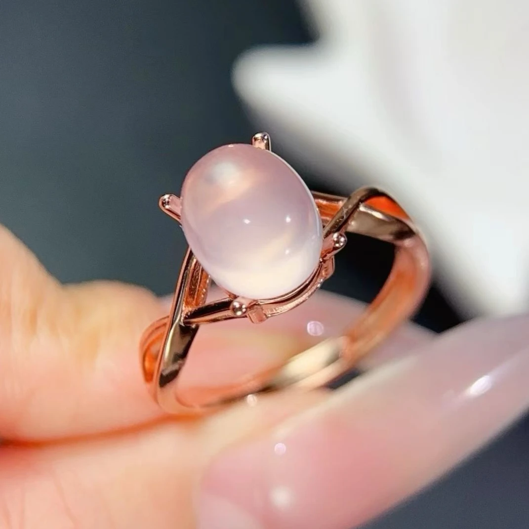 simple-design-925-silver-jewelry-8x10mm-3ct-natural-rose-quartz-ring-with-certificate-18k-gold-plated-silver-crystal-ring