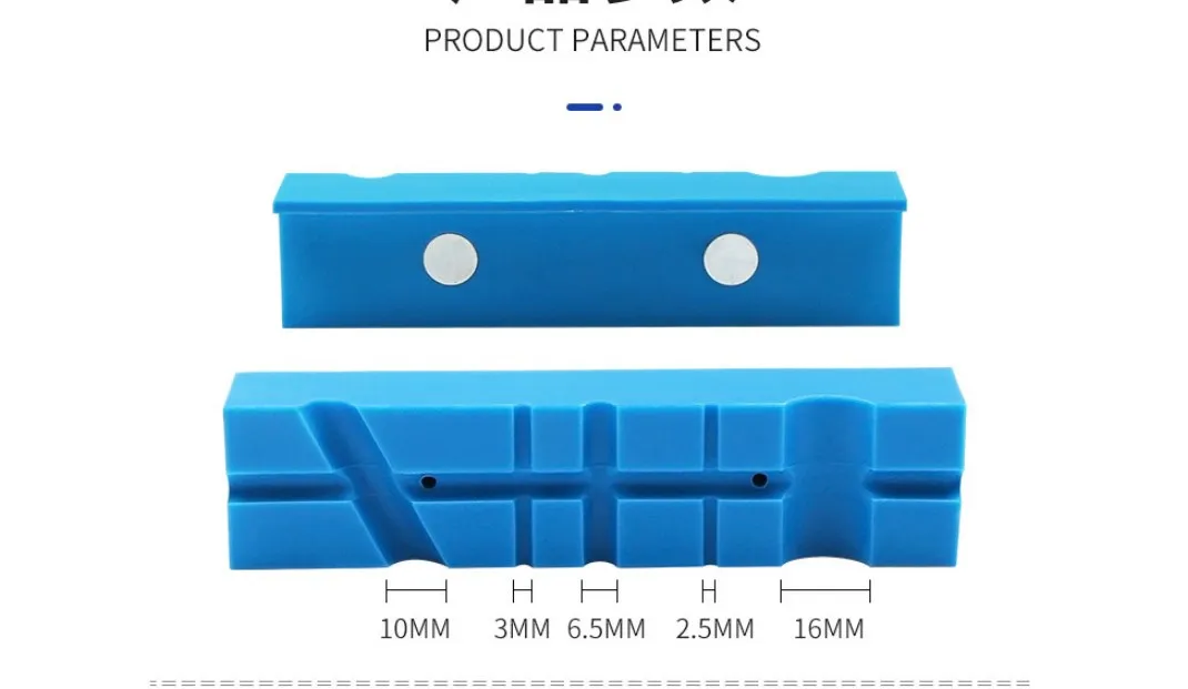 Imagem -05 - Milling Magnetic Jaw Clamps Bench Vice Pad Ferramentas para Gripping Encaixe de Tubulação Mecânica Protetor Fixo 5.5in Par