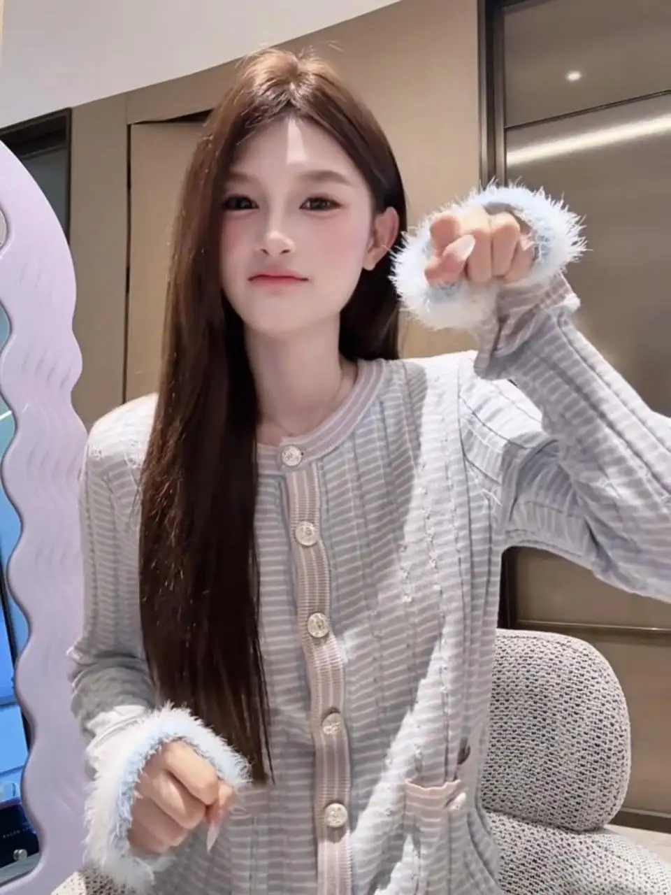 

Женский твидовый пиджак на зиму, утепленный, с начесом, стеганый, с защитой от мороза, на подкладке, полноразмерный, из шерпы, демисезонный