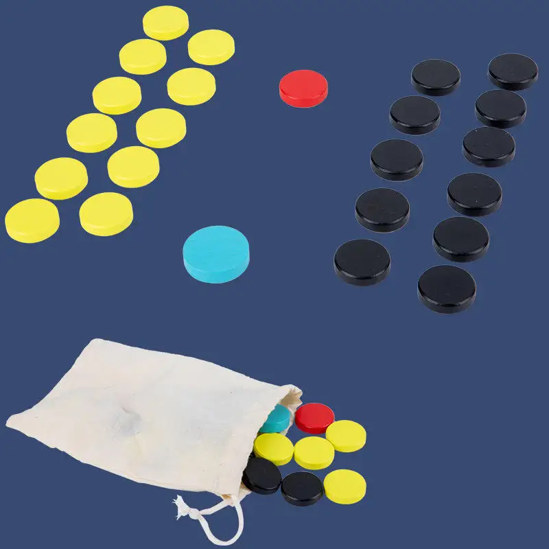 لعبة لوحة الطاولة عالية الجودة مخصصة مجموعة Carrom الخشبية التفاعلية بين الوالدين والطفل شعار مخصص