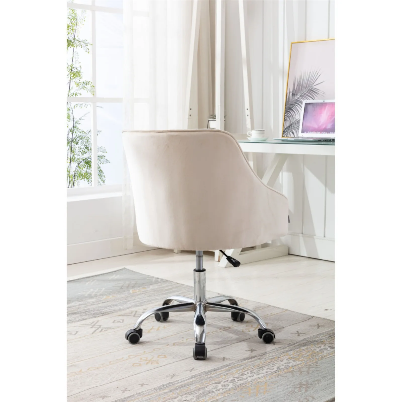 Swivel Shell Chair - Modern Leisure Office Chair for Living Room, Stylish and Comfortable Design