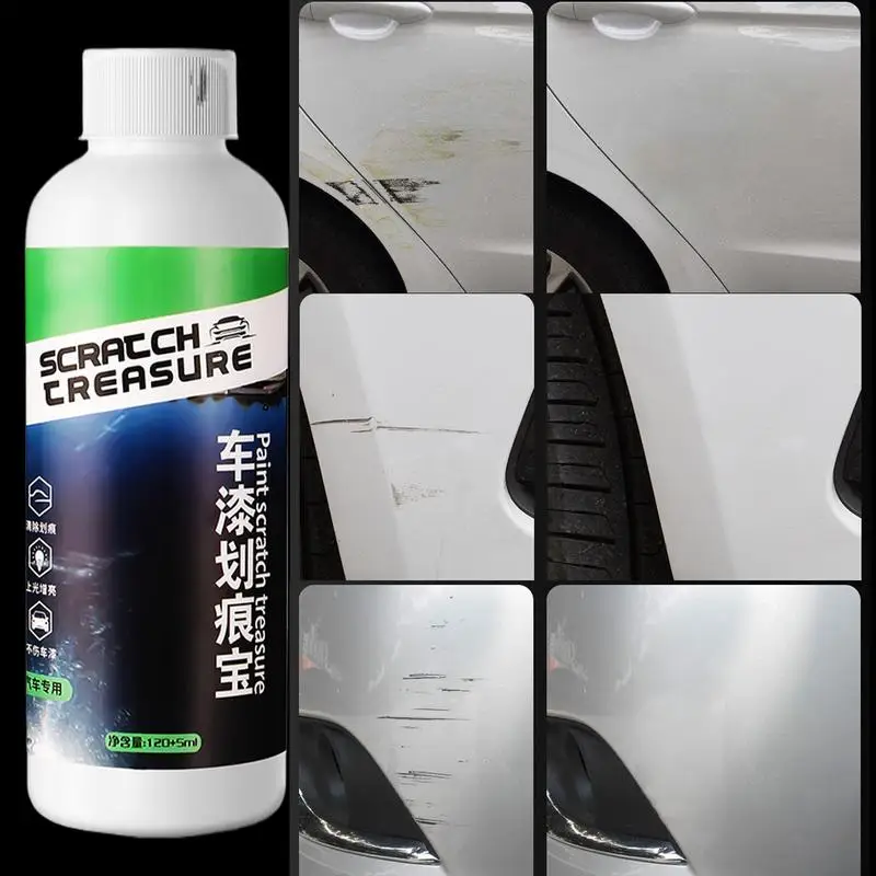 Scratch Repair Wax สําหรับรถยนต์ Scratch Repair Agent 120ml Buffing Compound สําหรับสีรถ Restorer ด้วยฟองน้ําเช็ดสําหรับถอด