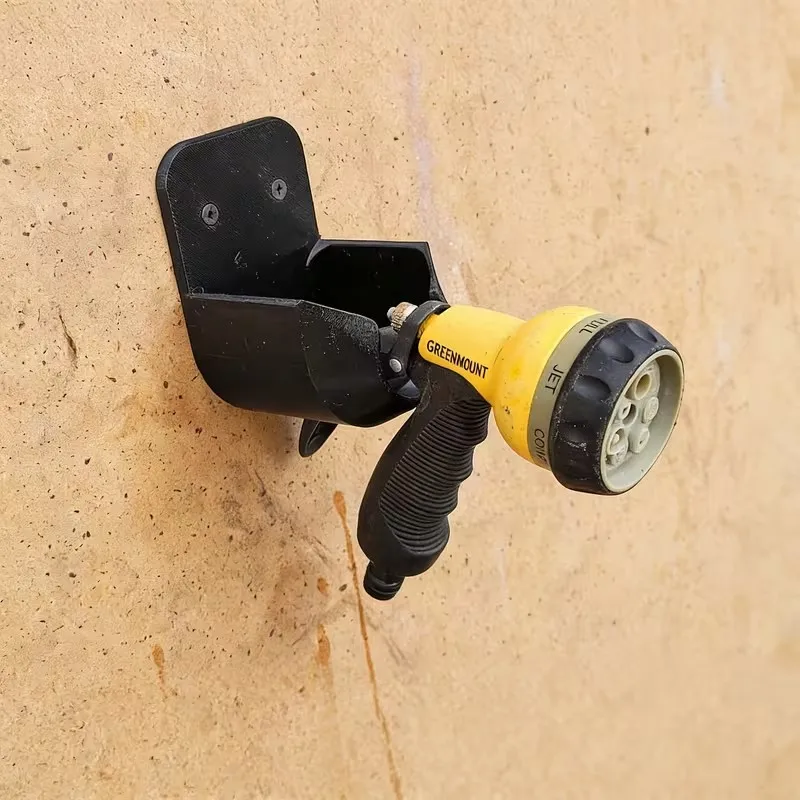 Hose head placement rack Universal Garden Hose Nozzle Wall Mount - Duty Hose Nozzle Holder for Outdoor Faucets,Garage Storage