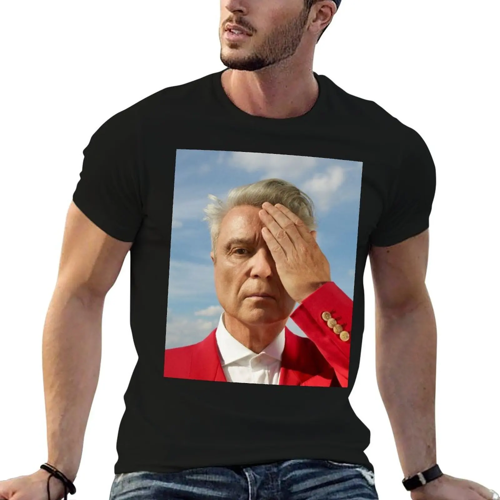 

David Byrne T-Shirt t shirt for man 100 percent cotton t shirt man cotton T-Shirt