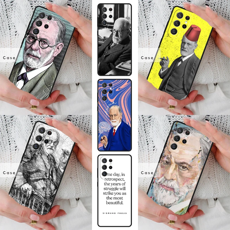 Sigmund Freud TPU Phone Case for Samsung Galaxy S26 S25 S24 S23 S22 S21 S20 Note10 Plus FE Ultra Cover