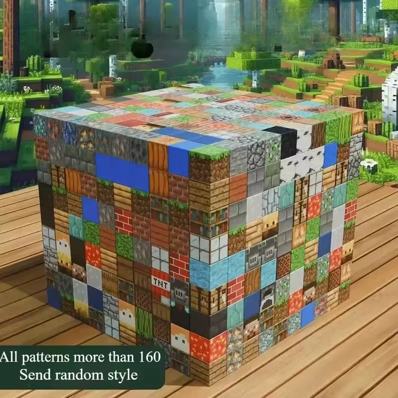 Nouveaux blocs de Construction magnétiques Mine World, Cube magnétique pour garçons et filles, enfants âgés de 3 ans et plus, ensemble de Construction empilable, jouet sensoriel éducatif