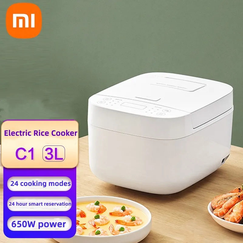 

XIAOMI MIJIA Electric Rice Cooker C1 3L/4L Smart 24h Booking Cake Multi-function Cooking Soup Home Kitchen Appliances