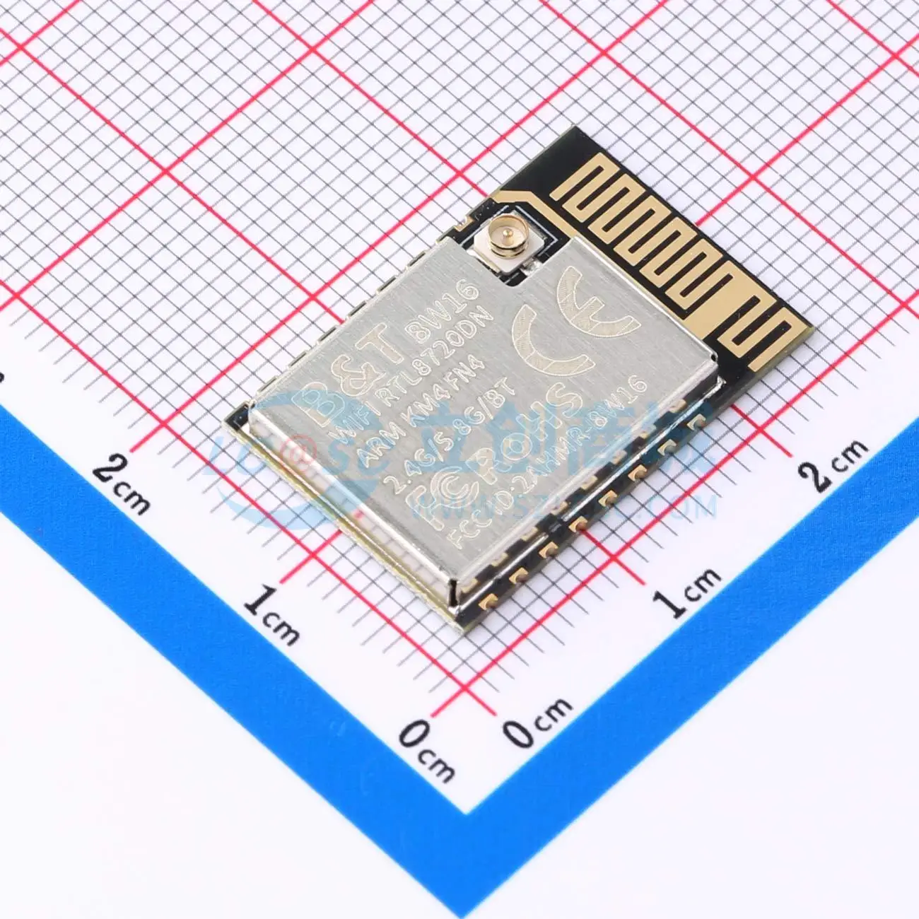 3pcs BW16 WITH IPEX BASE SMD-16P RTL8720DN Bluetooth5.0 UART SPI I2C WiFi Wireless Module for Smart Home System