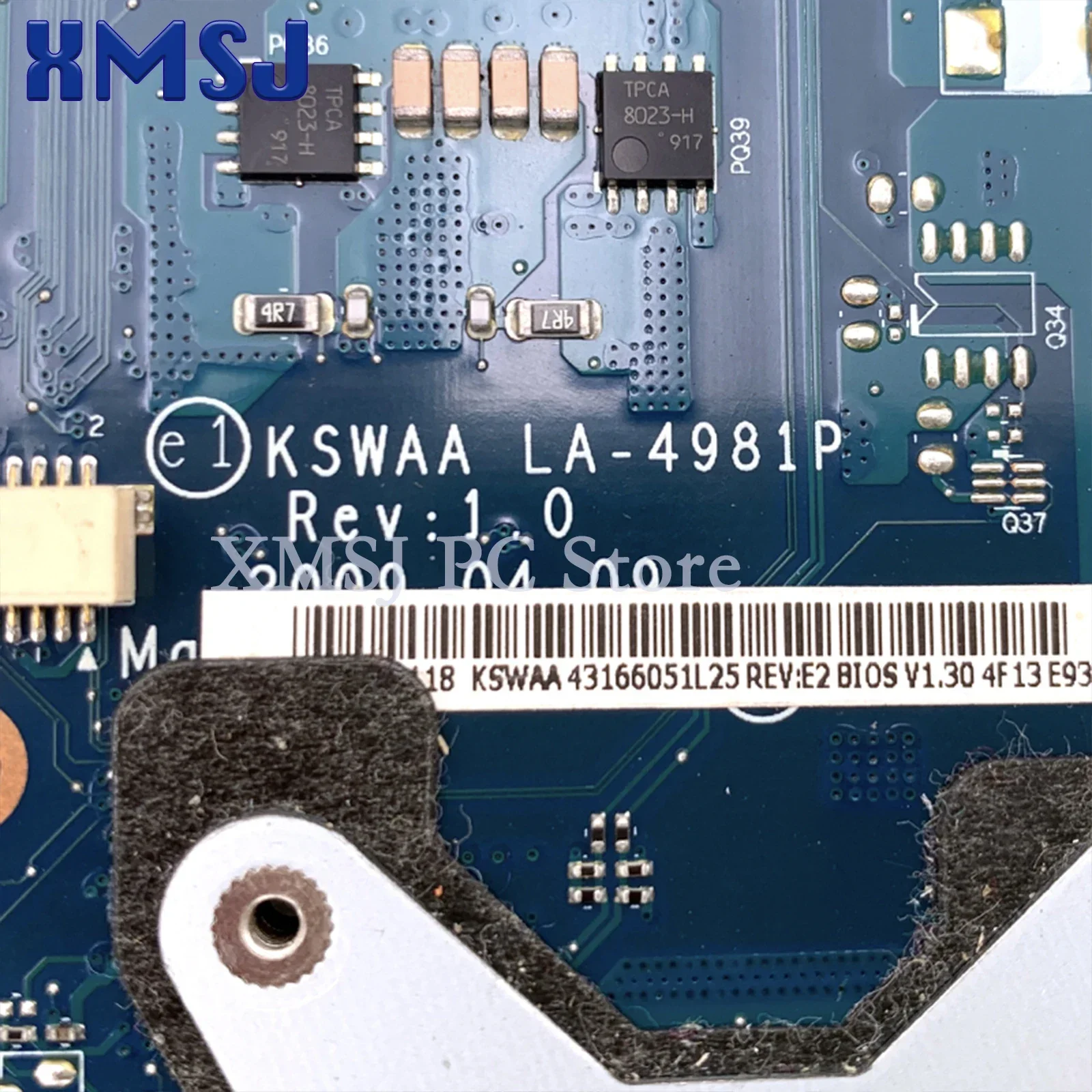 Imagem -04 - Xmsj-placa-mãe Portátil para Toshiba Satellite Placa Principal para o Satélite L500 L505 K000083120 K000083110 Ddr2 Cpu Livre