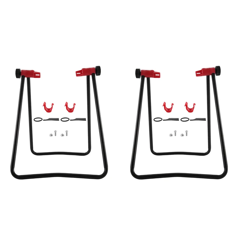 

ABUE-2X Bicycle Repair Stand Wheel Kick Holder Carrier Centering Tools Bracket For Bicycle Wheels Road Tools Maintenance