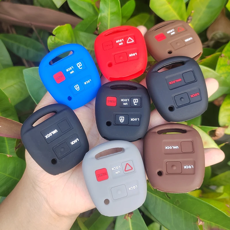 2 buttons and 3 buttons Fit for Toyota's old Camry domineering Prado remote control soft silicone protective key case