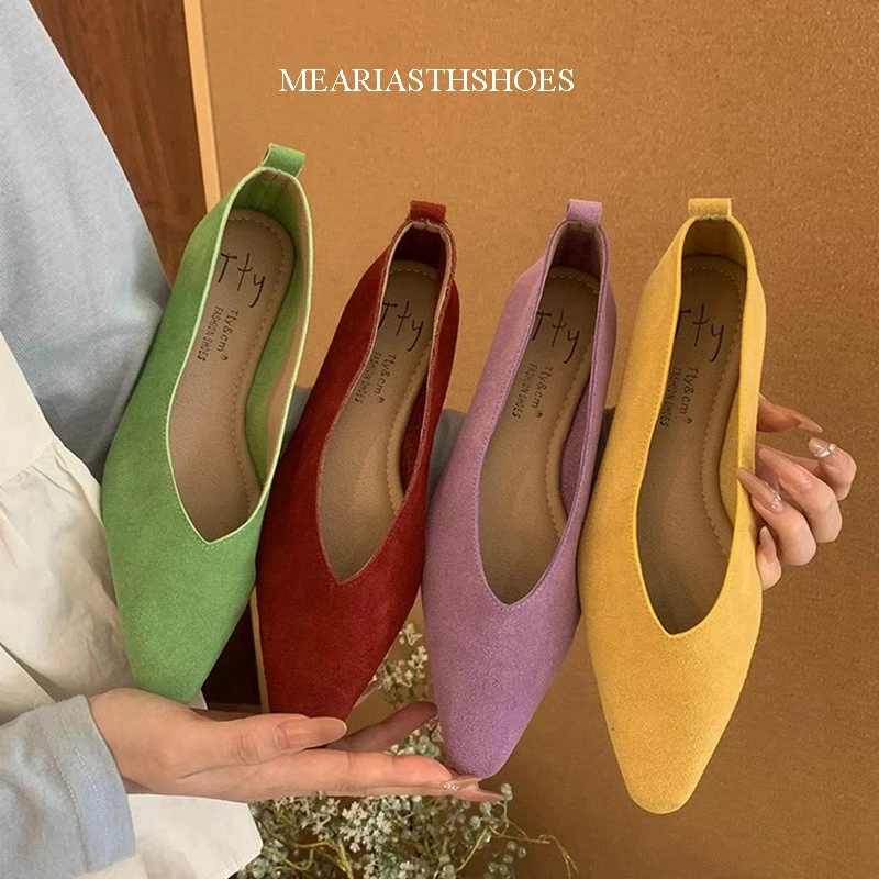 

Meariasth/женские винтажные туфли на плоской подошве с квадратным носком, мягкие лоферы, удобные кожаные балетки для женщин, модельные туфли Mujer