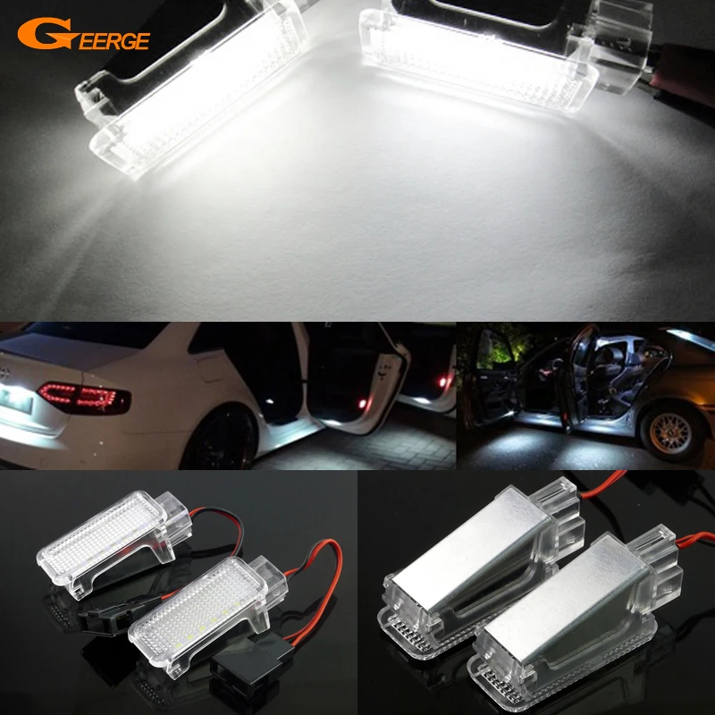 

For Volkswagen VW Passat CC Golf GTI Scirocco Touareg Eos Tiguan Jetta No Error Ultra Bright LED Courtesy Door Light Lamp