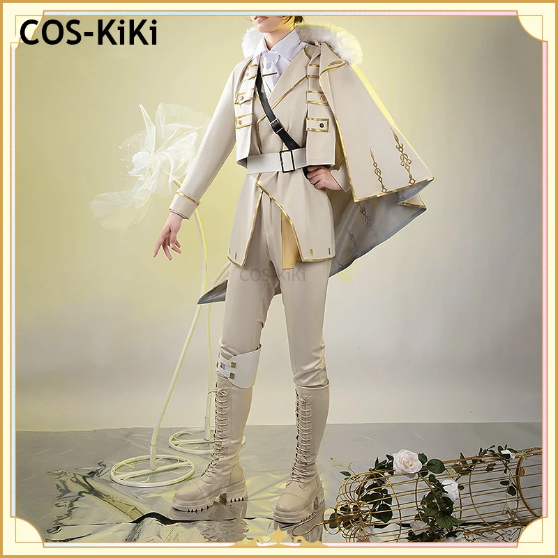 

COS-KiKi Vtuber Nijisanji 6th Anniversary Commemoration Game Suit Handsome Uniform Cosplay Costume Halloween Party Outfit Men