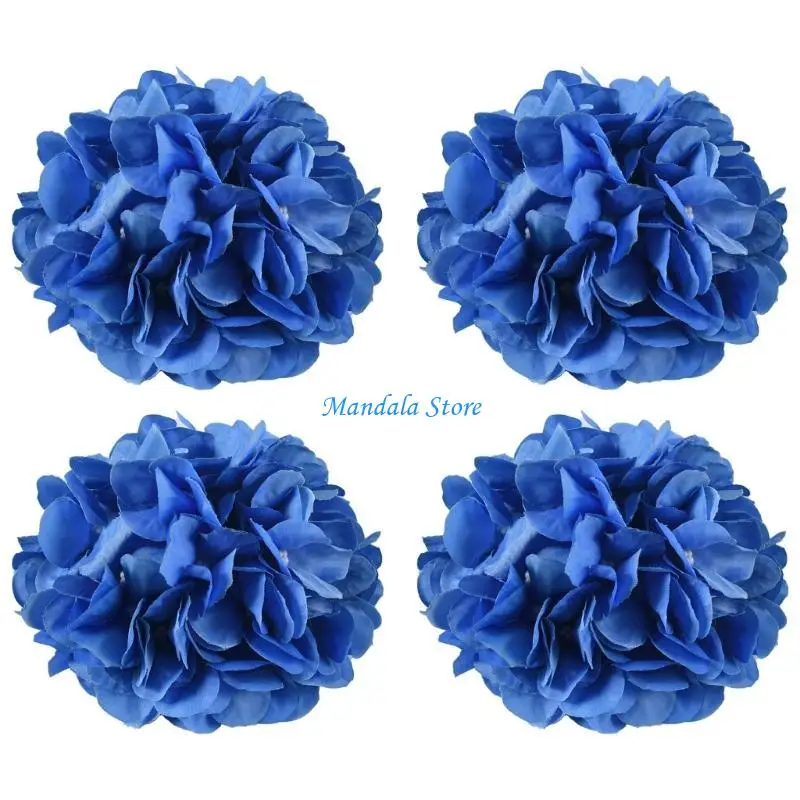 

U2JC 4Pcs Curtain Tieback Artificial Flower Drapery Tie Rope for Stylish Home Accent