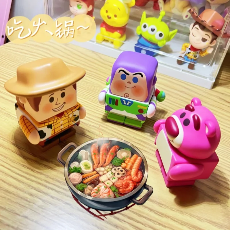 جديد 100% وودي الطنانة المكعب السحري سلسلة صندوق أعمى لعبة قصة عمل تمثال دمية سطح المكتب الديكور سر مفاجأة هدية عيد ميلاد #5