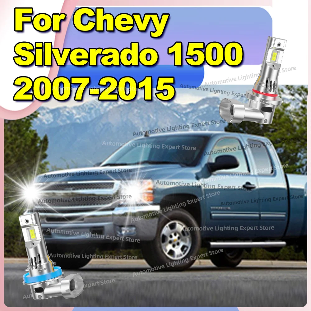 

2/4 шт. светодиодные фары Canbus Turbo Lamp 6000K Plug and Play для Chevy Silverado 1500 2007-2015 2010 2011 2012 2013 2014