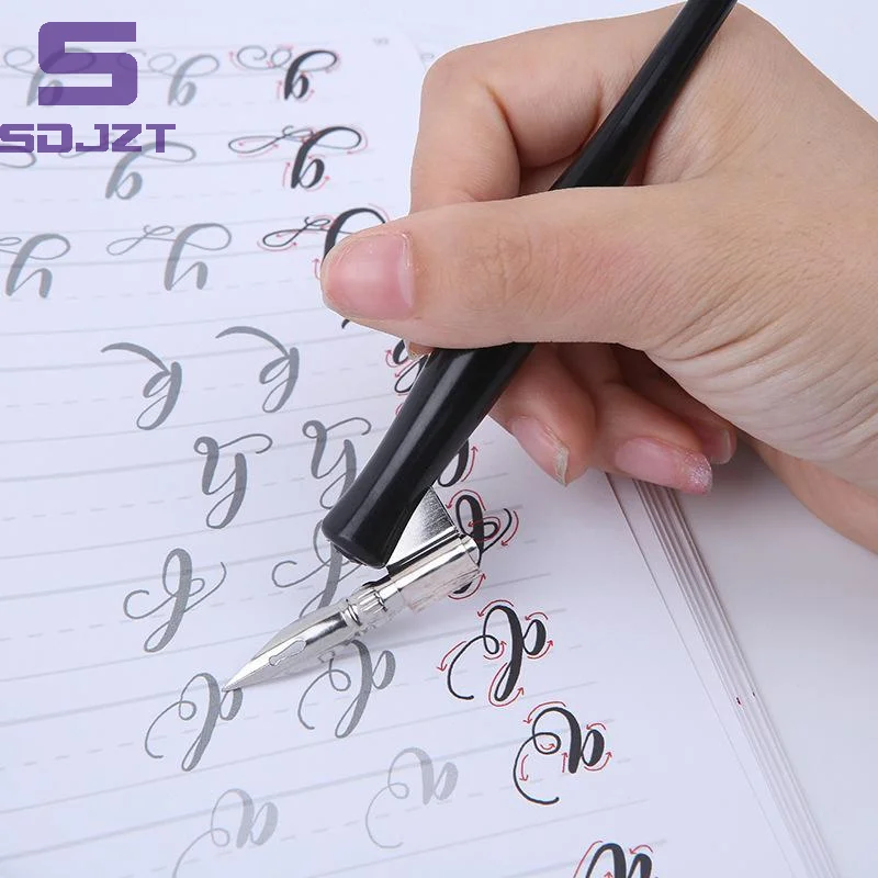 Adjustable Oblique Dip Pen Holder Calligraphy Nib Support For Writing Drawing Signature Practice