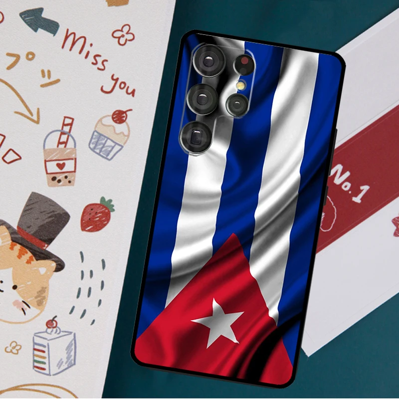 Cuba flag Art Case For Samsung Galaxy S23 S21 S22 Ultra Plus S20 FE Note 20 Note 10 S8 S9 S10 Plus Cover