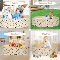 Non-Inflatable Children's Paddling Pool Foldable Save Space Paddling Tub thicken PVC Swimming Pool For Toddler Kids Boys Girls