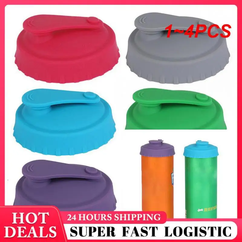 1~4PCS Bottle Safety Material Lid Kitchen Tools Storage Lid Wide Scope Of Application 17g Silicone Lid