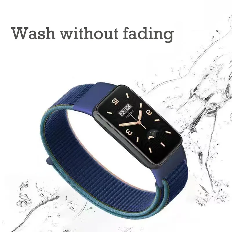 Armband für Xiaomi Mi Band 7 Pro Armband Nylon geflochten mehrfarbig Sport Solo Loop Armband für Mi Band 7 Pro Armband Armbanduhr