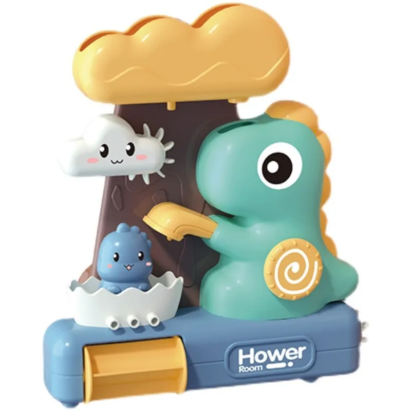 Banheiro banho de água sprang brinquedos montagem infantil tubo de dinossauro transfronteiriço roda de água jogar água areia brinquedos