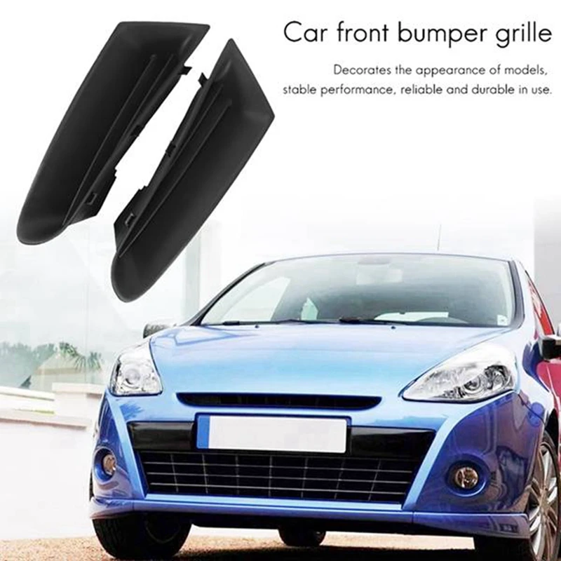 Front Bumper Open Vent Grille Intake Fog Light Grill 7701208684 For Renault Clio MK3 2005-2009