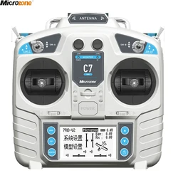 MicroZone MC7 C7 MINI 2.4G Controller Transmitter with MC8RE Receiver Radio System for RC Aircraft Drones Multirotor Helicopters