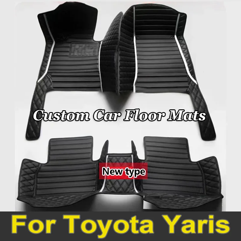 Car Floor Mats For Toyota Yaris Hybrid Mazda2 Hybrid MXPH11 2021 2022 2023 Waterproof Protective Pad Floor Cover Car Accessories