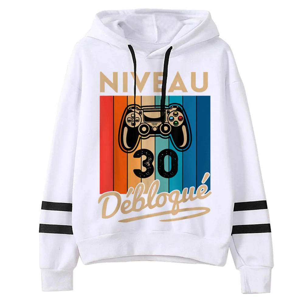 30 Ans Years Birthday hoodies women y2k aesthetic vintage funny 2023 sweater pulls female vintage Hooded Shirt