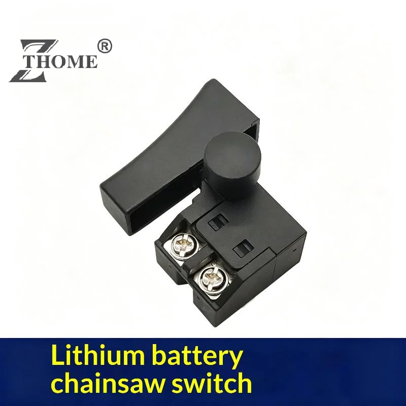 Insulated Plastic Chainsaw Trigger Switch Double Copper Terminal Easy Install Cordless Lithium Saw Replacement Accessory