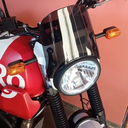 Motorcycle Windshield for Royal Enfield Himalayan Scram 411 Windscreen Wind Screen Shield Deflector Pare-brise Accessories Smoke